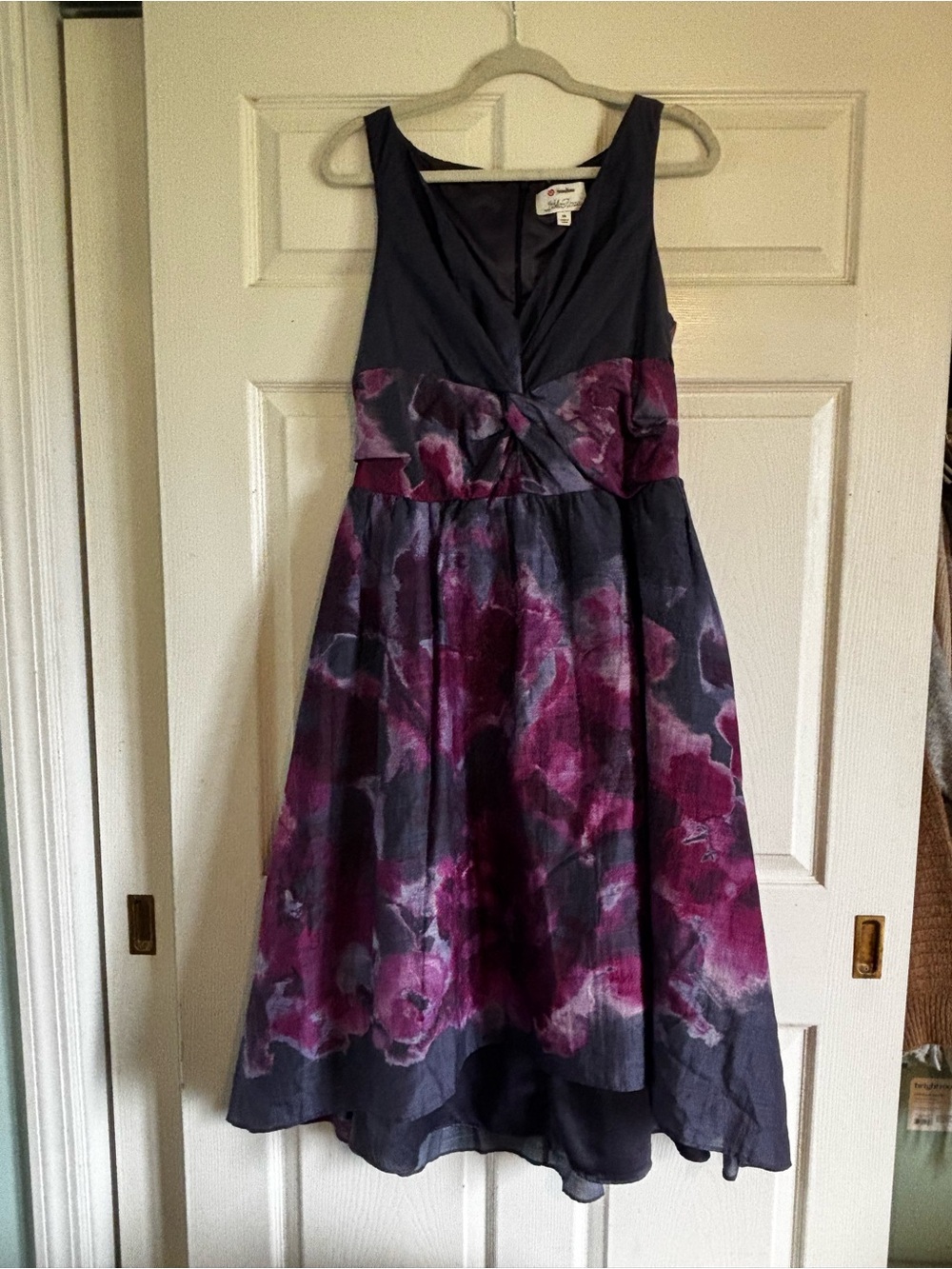 Nieman Marcus x Target Lela Rose Floral Fit-and-Flare Dress in Purple